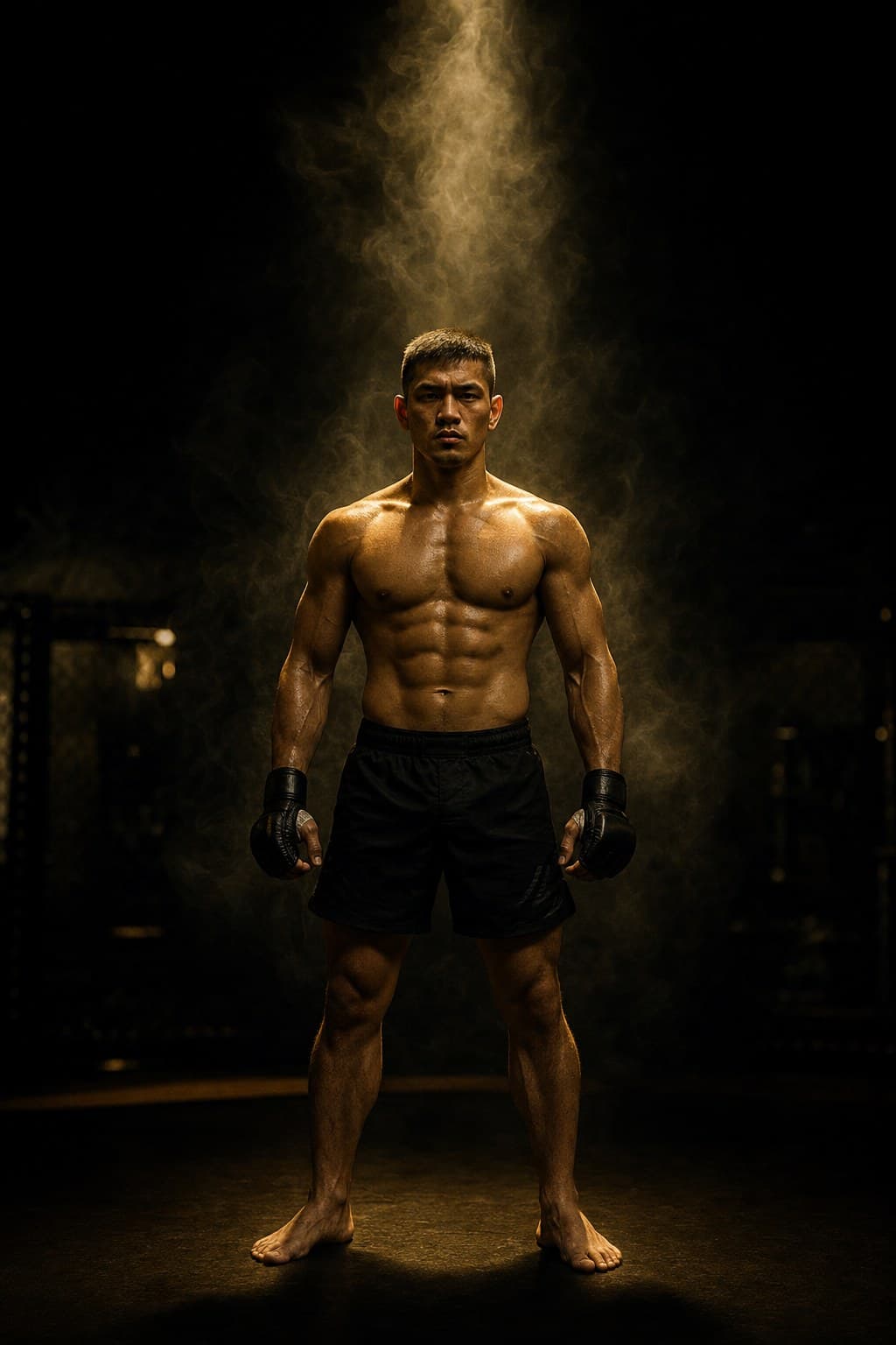 Võ sĩ THE CHAMPION trong ánh đèn sân khấu